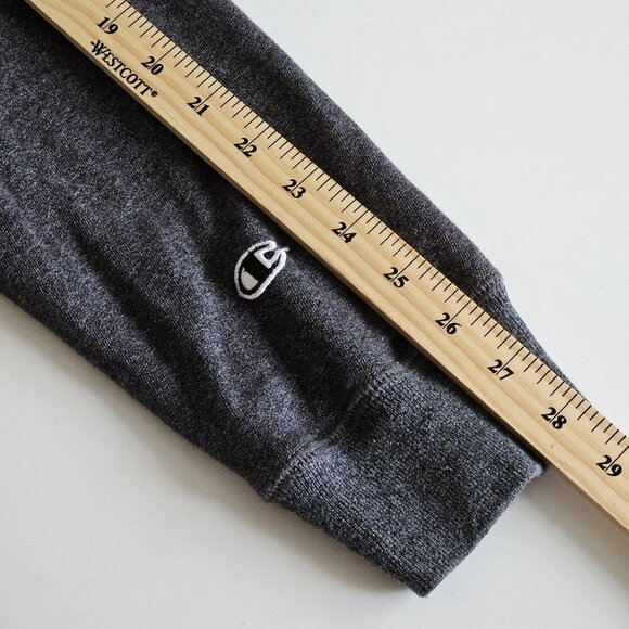 Champion x Wood Wood Sweatshirt Mens XL Heathered Gray LS Made In Italy Preppy - Picture 7 of 16